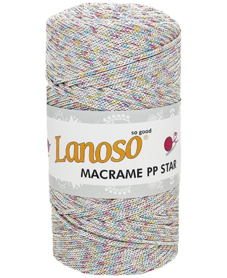 MACRAME PP DEGRADE STAR MULTİ SİMLİ 5100 MACRAME PP DEGRADE STAR MULTİ SİMLİ 5100